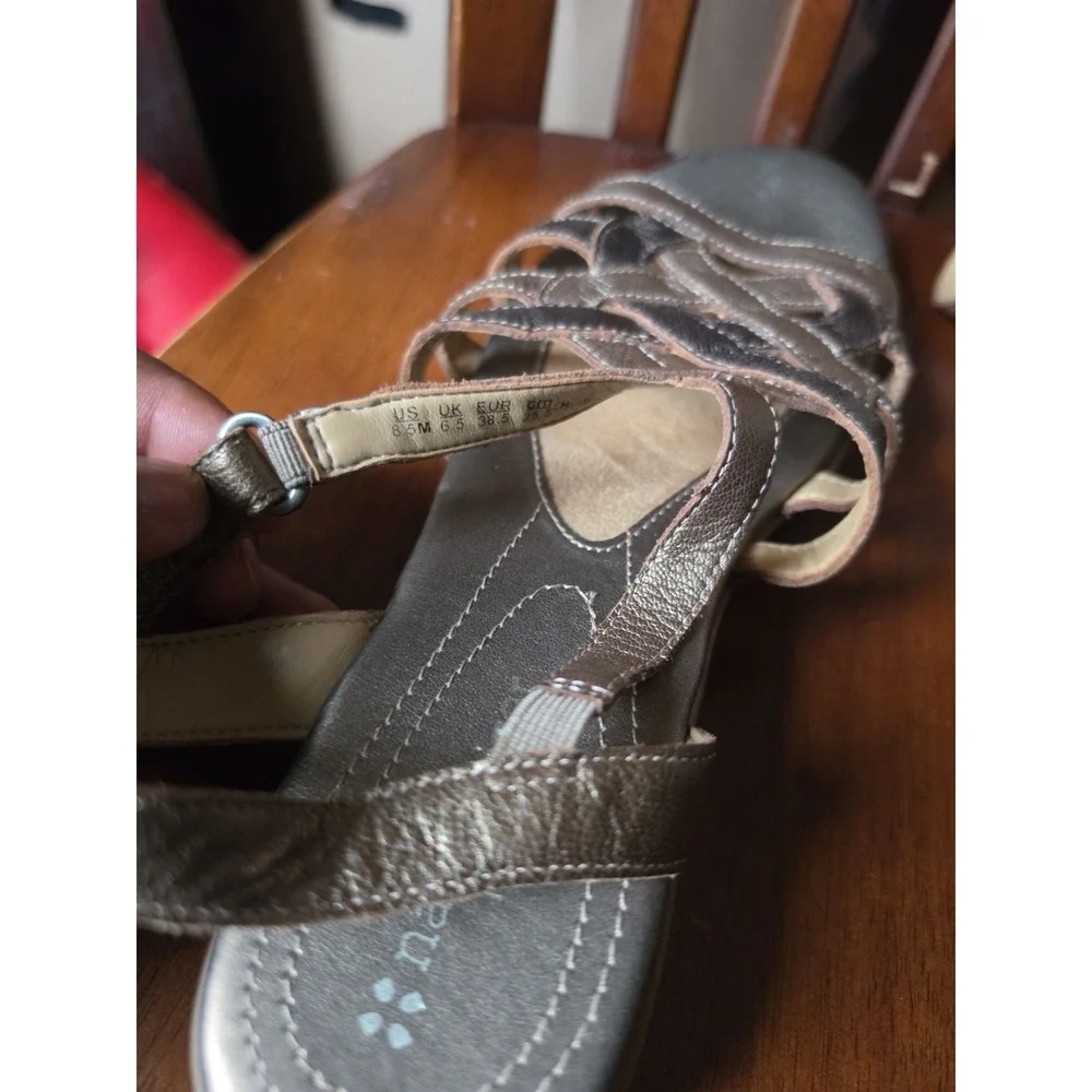 Naturalizer sandals metallic